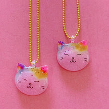 Load image into Gallery viewer, Ltd. Pop Cutie Glitter Kitty Necklaces - 6 pcs. Wholesale