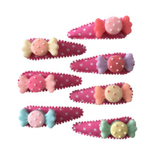 Load image into Gallery viewer, Pop Cutie Candy Hair Clips X 12 Pairs Wholesale