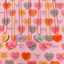 Load image into Gallery viewer, Pop Cutie Gacha Conversation Hearts Necklaces
