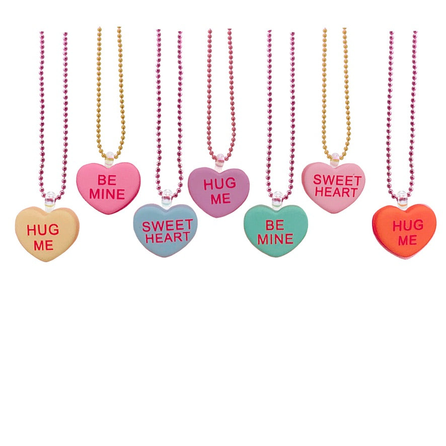Pop Cutie Gacha Conversation Hearts Necklaces