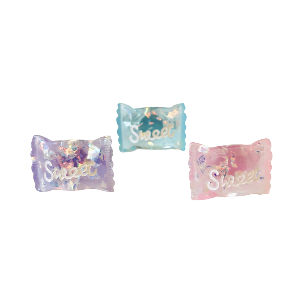 Pop Cutie Glitter Candy Ring (12 pcs) Wholesale