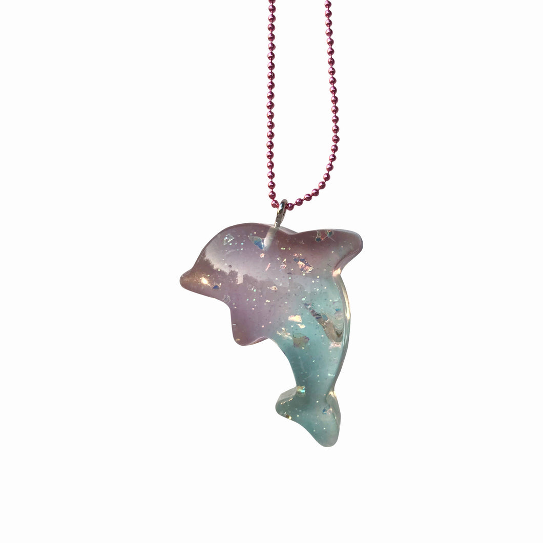 Ltd. Pop Cutie Pastel Dolphin Necklaces -6 pcs. Wholesale