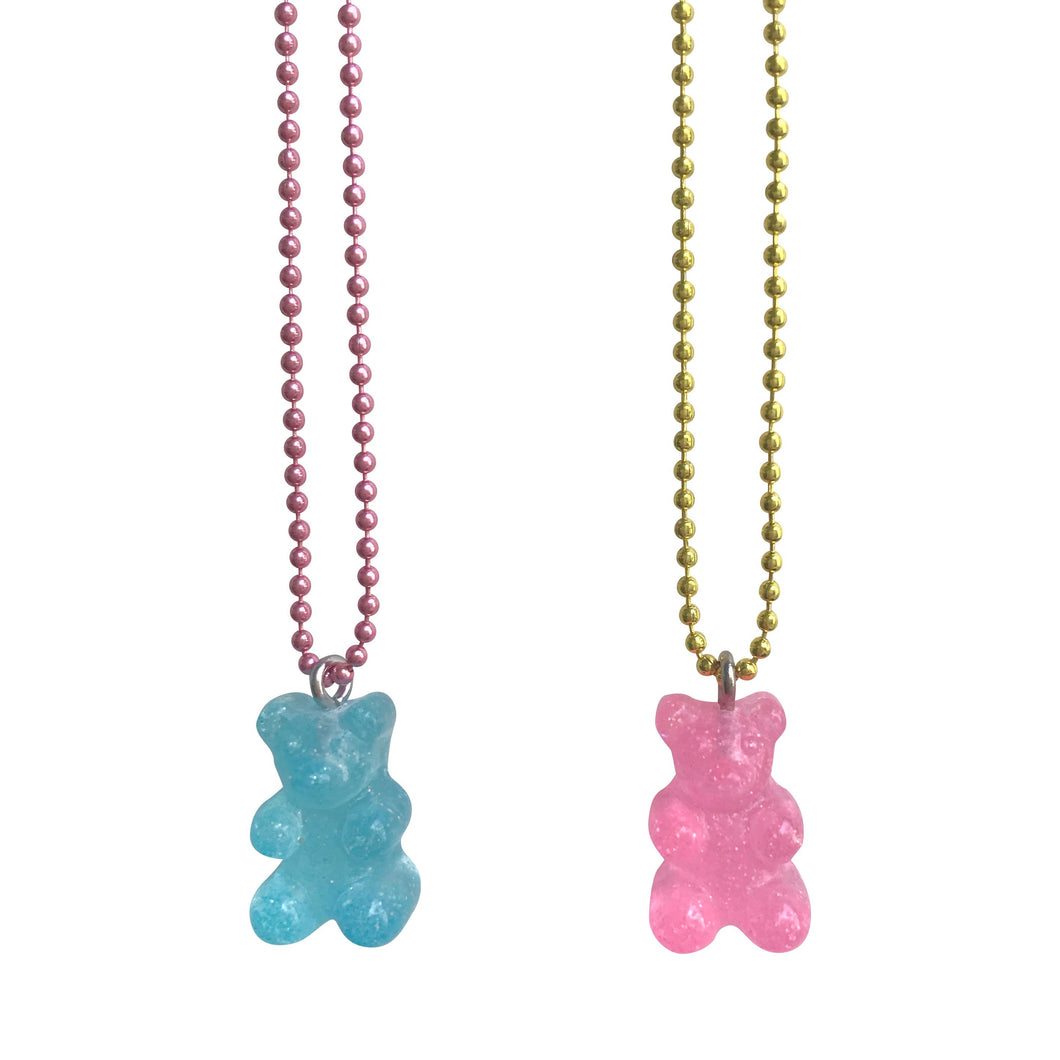Pop Cutie Gacha Sparkle Gummy Bear Ver.2 Necklaces  - 12 pcs Wholesale