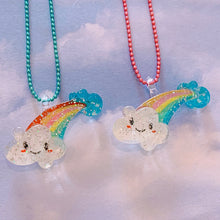 Load image into Gallery viewer, Ltd. Pop Cutie Glitter Cloud Necklaces - 6 pcs. Wholesale
