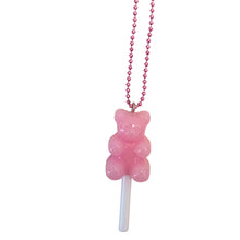 Load image into Gallery viewer, Ltd. Pop Cutie Gummy Bear Lollipop Necklaces - 6 pcs. Wholesale
