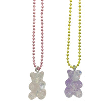 Load image into Gallery viewer, Pop Cutie Gacha Sparkle Gummy Bear Necklaces  -12 pcs Wholesale
