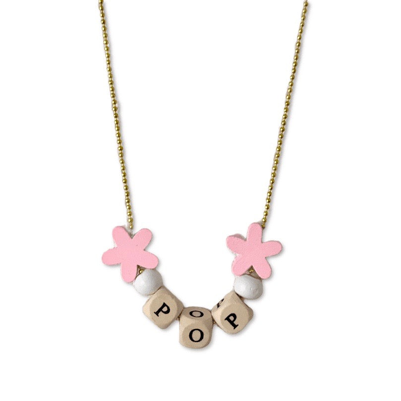 Pop Cutie ECO Text Necklaces - 6 pcs. Wholesale