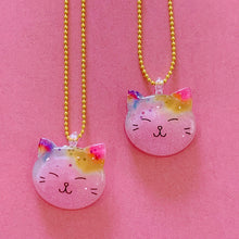 Load image into Gallery viewer, Ltd. Pop Cutie Glitter Kitty Necklaces - 6 pcs. Wholesale
