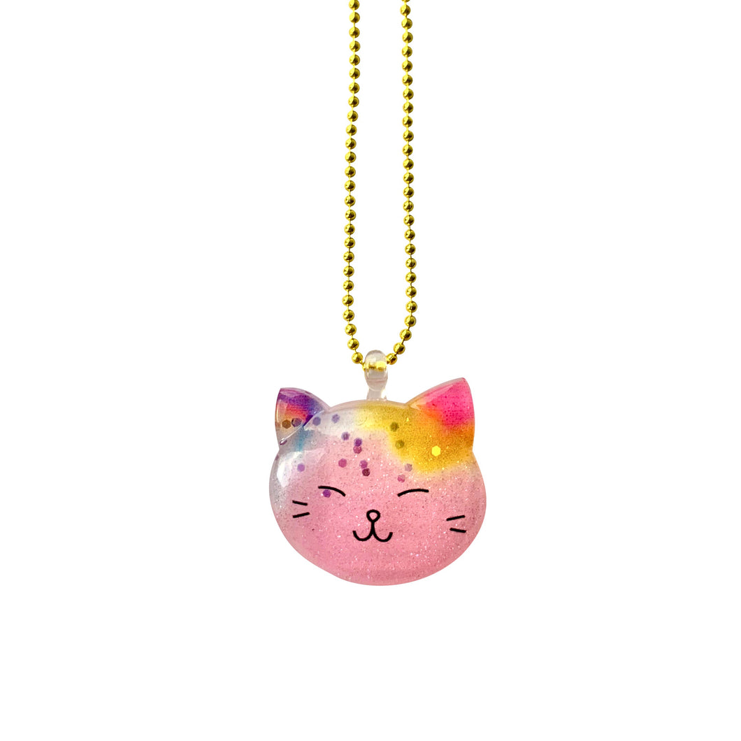 Ltd. Pop Cutie Glitter Kitty Necklaces - 6 pcs. Wholesale