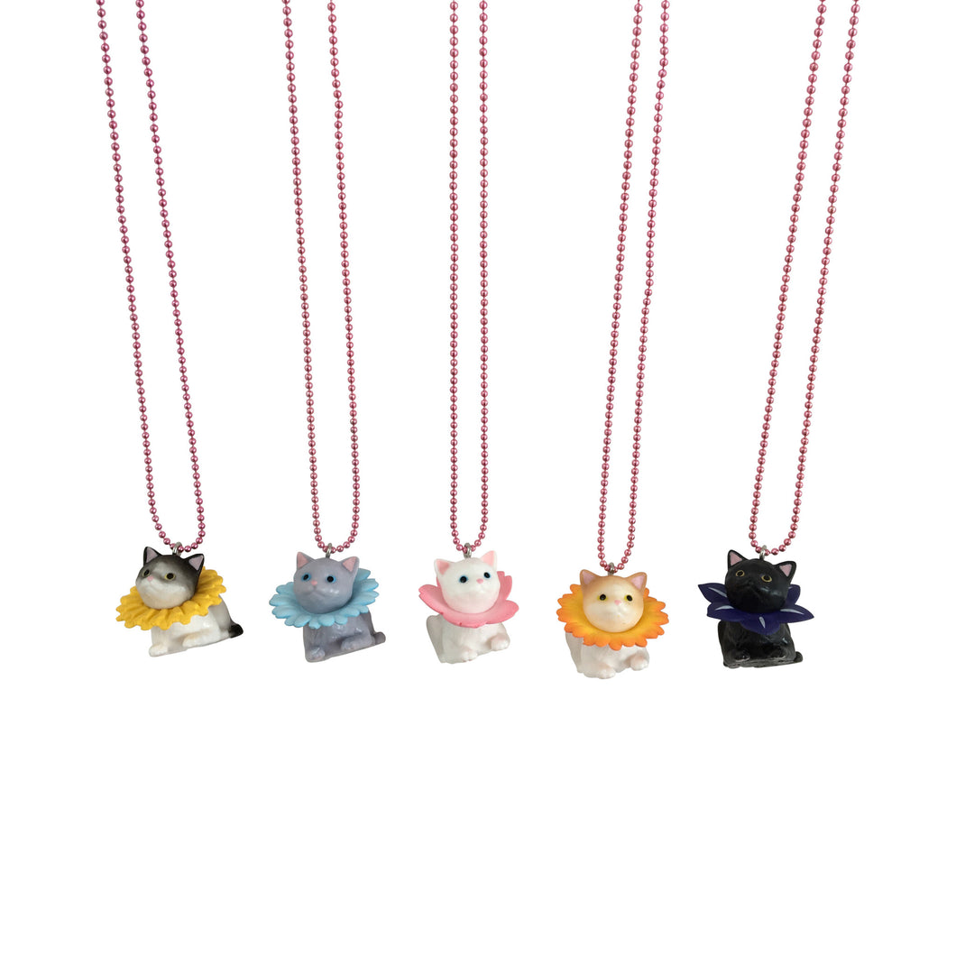 Ltd. Pop Cutie Flower Cat Necklaces - 6 pcs. Wholesale