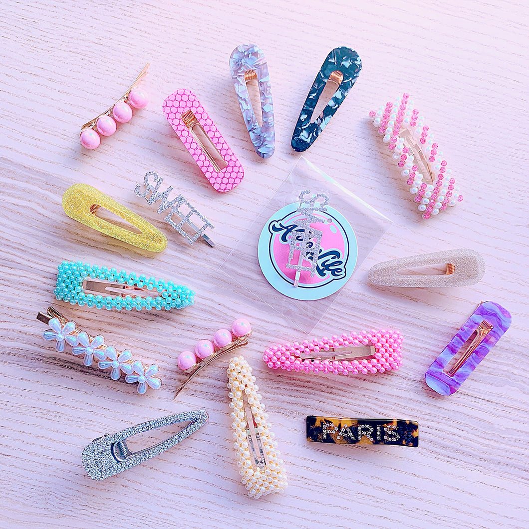 A POP LIFE  Hair Clips 12 pcs