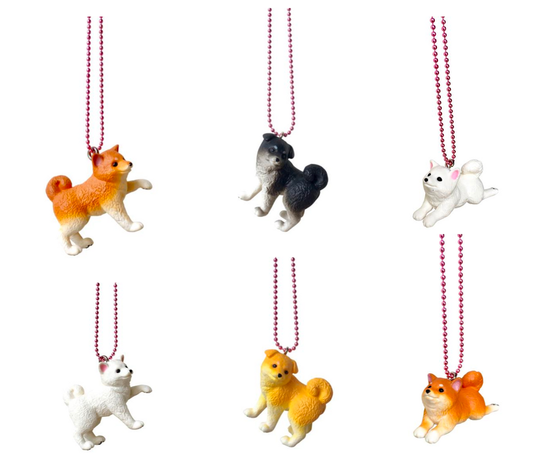 Ltd. Pop Cutie Japanese Puppy Necklaces - 6 pcs. Wholesale