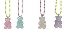 Load image into Gallery viewer, Pop Cutie Gacha Sparkle Gummy Bear Necklaces  -12 pcs Wholesale
