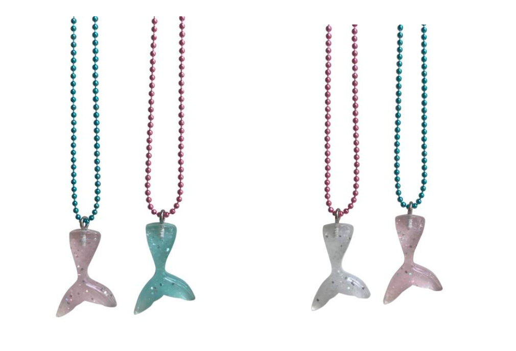 Pop Cutie Gacha Mermaid Tails Necklaces  - 6 pcs Wholesale