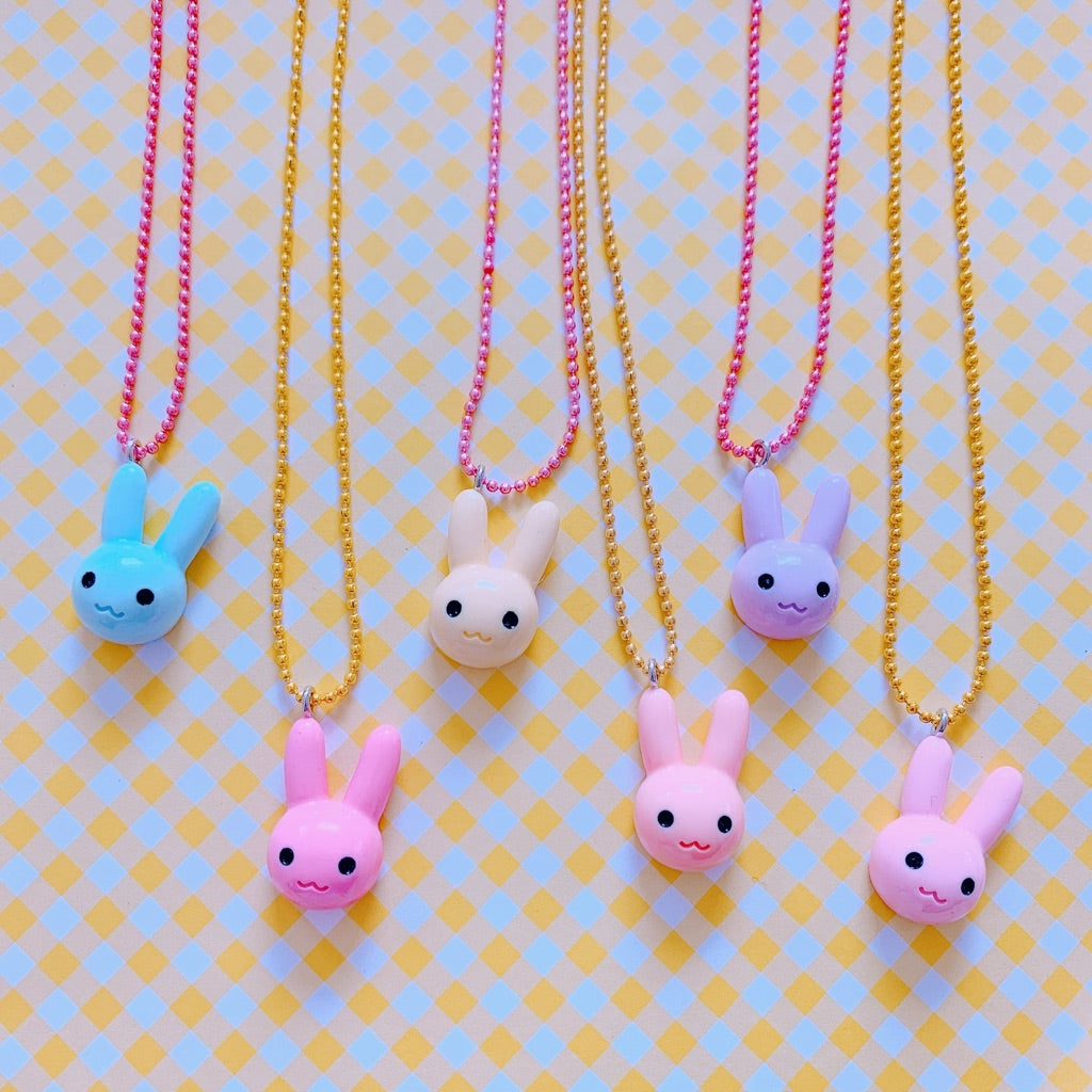Pop Cutie Gacha Color Bunny Necklaces